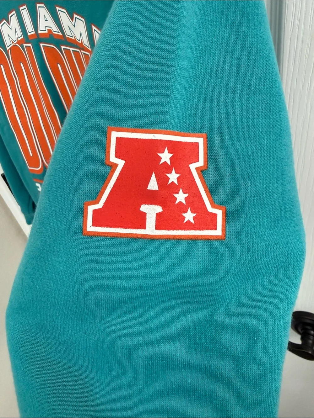 NFL Team Apparel Teal Orange Miami Dolphins Kids Crewneck Sweatshirt